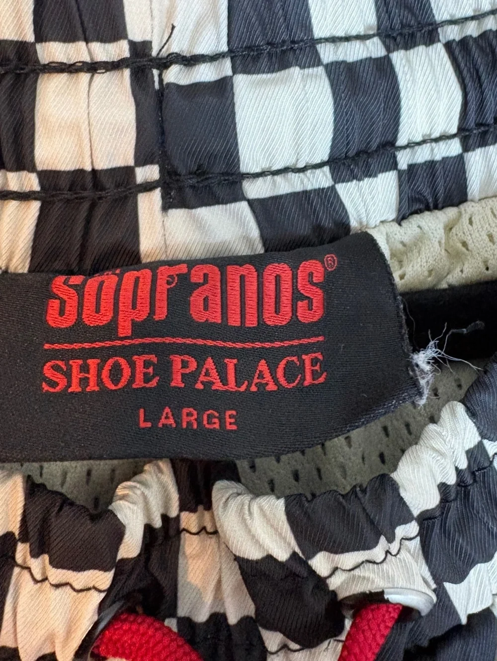 Sopranos Shoe Palace Checkered Shorts - Large